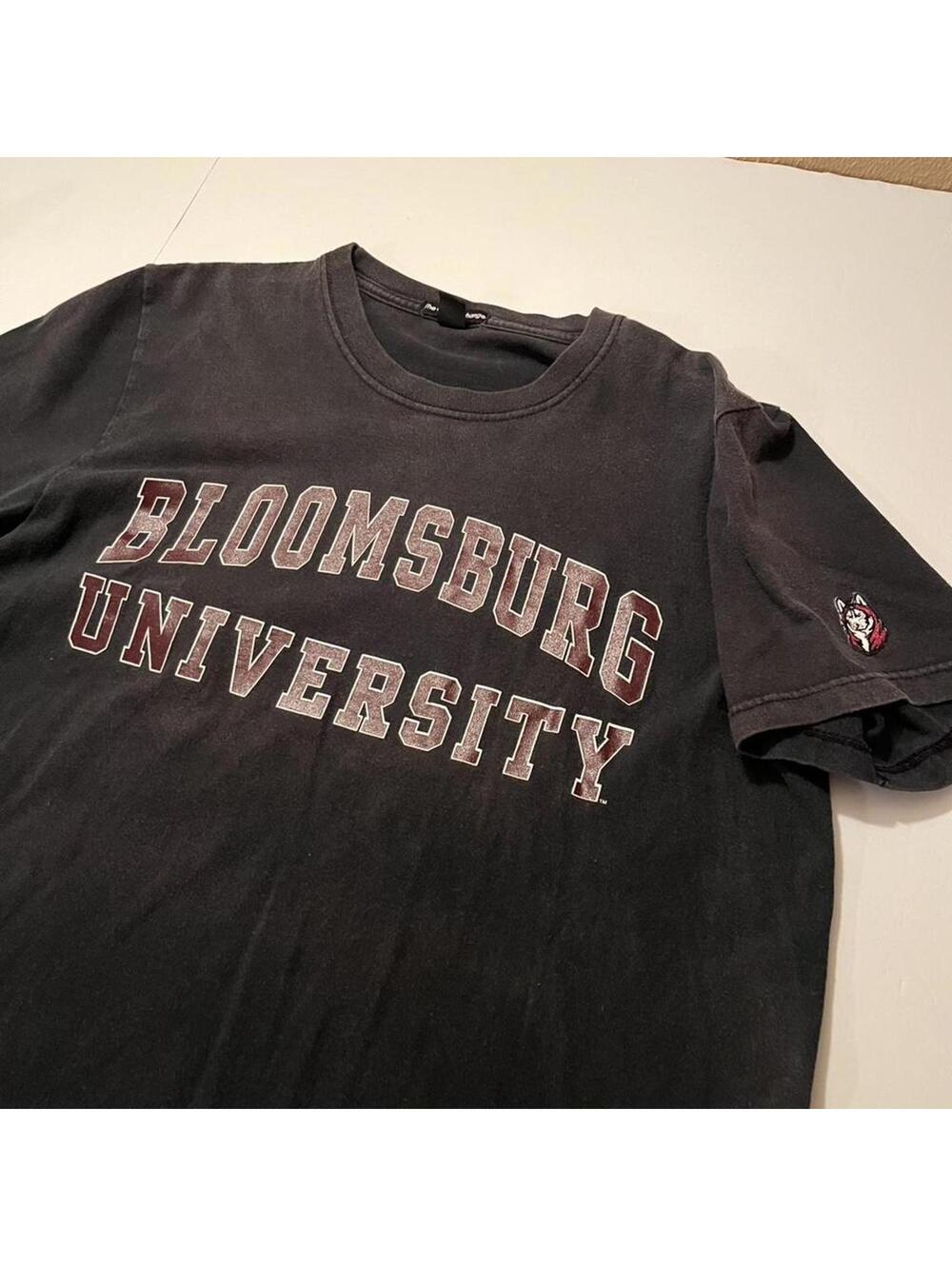 Bloomsburg University Y2K Men's T Shirt, Sized Medium by the Cotton Exchange